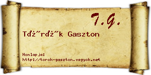 Török Gaszton névjegykártya